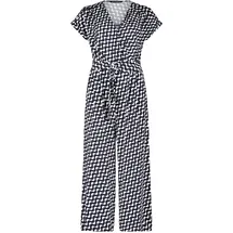 Betty Barclay Damen Jumpsuit mit Eingrifftaschen 36, Dunkelblau/Weiß - 36W