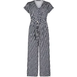 Betty Barclay Damen Jumpsuit mit Eingrifftaschen 36, Dunkelblau/Weiß - 36W