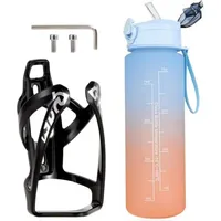 Luxuskollektion Fahrrad Flaschenhalter Set mit 750ML Sport-Wasserflasche & Käfig
