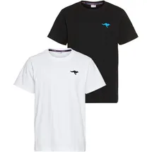 KangaROOS T-Shirt in schwarz + weiß), | Gr.: 140/146