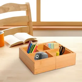 Homcom Aufbewahrungsbox 24,6 x 17,6 x 7 cm 1-tlg. beige