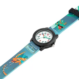 Scout Crystal 280305044 Gehäusefarbe türkis Silikonarmband Grün