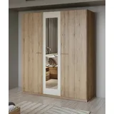 Home Affaire Drehtürenschrank Bitry 179,5 x 214,5 x 59 cm Beige