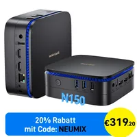 Blackview MP60 Mini-PC 2023 4K Ultra HD Intel Alder Lake N150 3,60 GHz 16 GB RAM 512 GB SSD Intel UHD Graphics Windows 11 Pro
