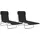vidaXL Sonnenliege 55 x 0 x 22 cm Schwarz