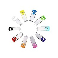 Anloter USB-Stick, 32 GB, USB 2.0, 10 Stück, mehrfarbig, 10 Stück (32 GB)
