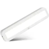 Briloner Unterbauleuchte Küche mit Bewegungsmelder, Akku, neutralweißes Licht, selbstklebend, LED Leiste, Schrankbeleuchtung, Treppenbeleuchtung, Unterschrank Beleuchtung, 30,5x6,5x2 cm, Weiß