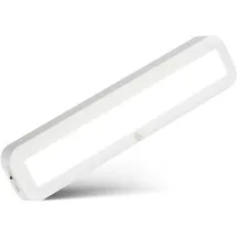 Briloner Unterbauleuchte Küche mit Bewegungsmelder, Akku, neutralweißes Licht, selbstklebend, LED Leiste, Schrankbeleuchtung, Treppenbeleuchtung, Unterschrank Beleuchtung, 30,5x6,5x2 cm, Weiß