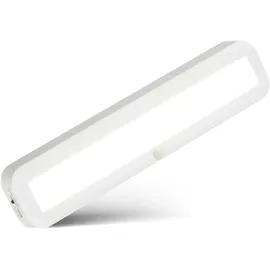 Briloner Unterbauleuchte Küche mit Bewegungsmelder, Akku, neutralweißes Licht, selbstklebend, LED Leiste, Schrankbeleuchtung, Treppenbeleuchtung, Unterschrank Beleuchtung, 30,5x6,5x2 cm, Weiß