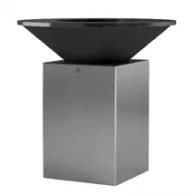 Ofyr Feuerplatte Ø 100 cm Stahl gebürstet