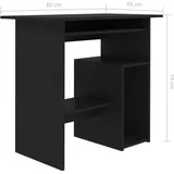 vidaXL Schreibtisch Schwarz 80x45x74 cm Holzwerkstoff