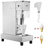 Vevor Eiscreme-Mixer, 750 W Hochgeschwindigkeits-Eiscreme-Maschine, Mixer, Rührmaschine 1740 U/min, Eiscreme-Shaker aus Edelstahl 304, langer Griff + PC-Schutzschild, anpassbar mit jeder