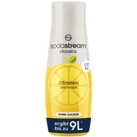 Sodastream Sirup Zitrone ohne Zucker, 1x Flasche ergibt 9 Liter Fertiggetränk, Sekundenschnell zubereitet und immer frisch, 440 ml