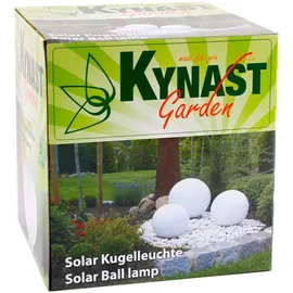 Kynast Kugelleuchte Kunststoff 20 cm Solar Erdspieß weiß