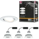 Paulmann LED Einbauleuchte Nova Plus 3er-Set Weiß matt schwenkbar Ø 9,3 cm