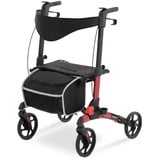 Uniprodo Rollator Hellrot 136 kg - 880 - 980 mm