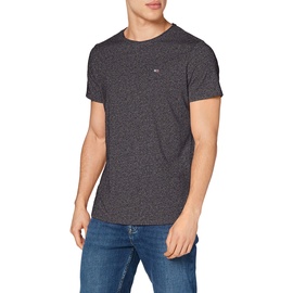 Tommy Jeans T-Shirt Kurzarm TJM Slim Fit, Schwarz (Black), XXL