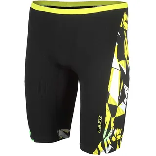 ZONE3 Jungen High Jazz 2.0 Badehose, Jungen, SW19KBZJ117/14/15, Schwarz/Gelb/Gr, 40