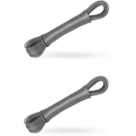 BestLivings Wäscheleine 20 Meter x 2,2 mm 2er Pack Anthrazit