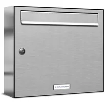 AL Briefkastensysteme Edelstahl Briefkastenanlage Silber
