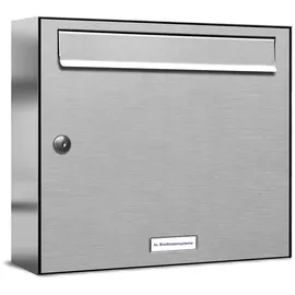 AL Briefkastensysteme Edelstahl Briefkastenanlage Silber