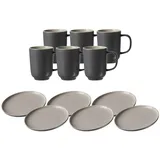 Ritzenhoff & Breker Jasper Kaffeeservice 12-tlg. grau/grau