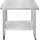 MonsterShop Arbeitstisch Edelstahl 76 x 90 x 86 cm Silber