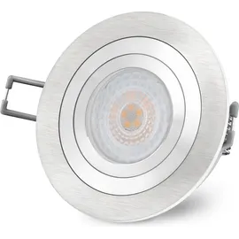 SSC-LUXon Einbaustrahler 2er Pack rund weiß Aluminium