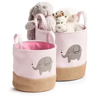 Hti-Living HTI living Aufbewahrungskörbe Elefant 2er-Set Spielzeugkorb Kinderzimmer