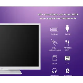 JVC LT-24VH5455W 24" LED HD-Ready Smart TV weiß