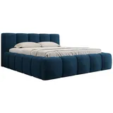 Mirjan24 Polsterbett Blau, Textil, Rechteckig, 140x200 cm, Schlafzimmer, Betten, Polsterbetten