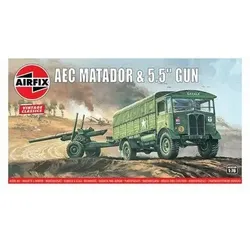 AIRFIX 981314 1:76 AEC Matador & 5.5 inch Gun