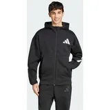 Adidas Z.N.E. Reißverschlusspullover Black / White M