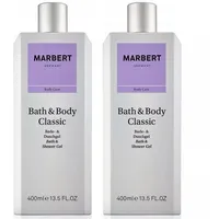 Marbert Bath & Body Classic Shower Gel, 2 x 400 ml