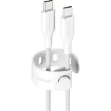 Panzer Glass USB-C auf USB-C 2 m Weiß