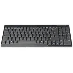 DIGITUS Tastatur für TFT-Konsolen schwarz, Kabel, deutsche Ausführung