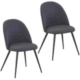 Svita ANITA 2-er Set Esszimmerstuhl Schwarz
