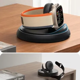 Joyroom JR-W12 Faltbares Induktionsladegerät für Apple watch - Schwarz