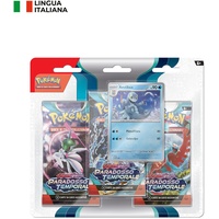 Pokémon 187-60406 Packung Umschlägen (Arctibax) der Erweiterung Scarlet und Violetto-Temporalparadox des GCC (DREI Erweiterungspackungen und eine holografische Promokarte), italienische Ausgabe