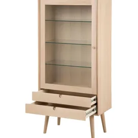 VCM Vitrinenschrank Canes 72 x 36 cm Weiß