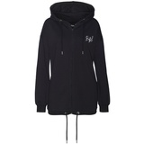 Buffalo Kapuzensweatjacke, Damen schwarz, Gr.32/34