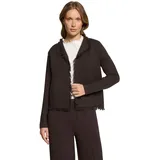 Cartoon Strickjacke Damen mit Fransen Braun 40