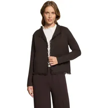 Cartoon Strickjacke Damen mit Fransen Braun 40