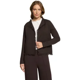 Cartoon Strickjacke Damen mit Fransen Braun 40