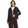 Cartoon Strickjacke Damen mit Fransen Braun 40