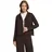 Cartoon Strickjacke Damen mit Fransen Braun 40
