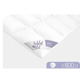 SCHLAFSTIL Daunendecke D800 medium, Füllung: 100% Prachtgänsedaunen