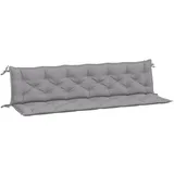 vidaXL Bankauflage 200 x 50 x 7 cm grau 2 St.