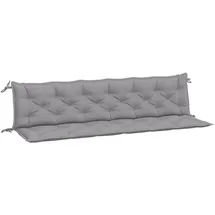 vidaXL Bankauflage 200 x 50 x 7 cm grau 2 St.