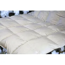 Betten Hofmann Ganzjahresdecke Daunenbett 6x7 200x220, Daunendecke Bettdecke 100% Neue Daunen - Weiß